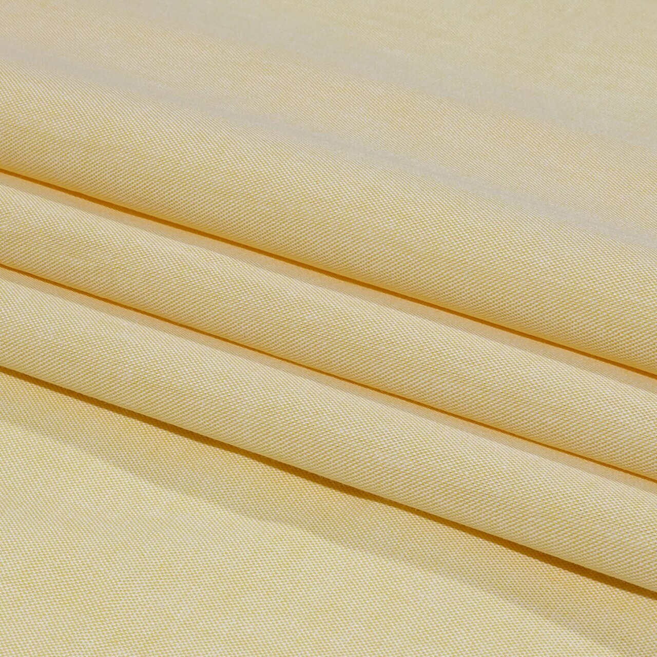 1 Yard Yellow Calendered Organic Cotton Oxford Sustainable Solid Fabric